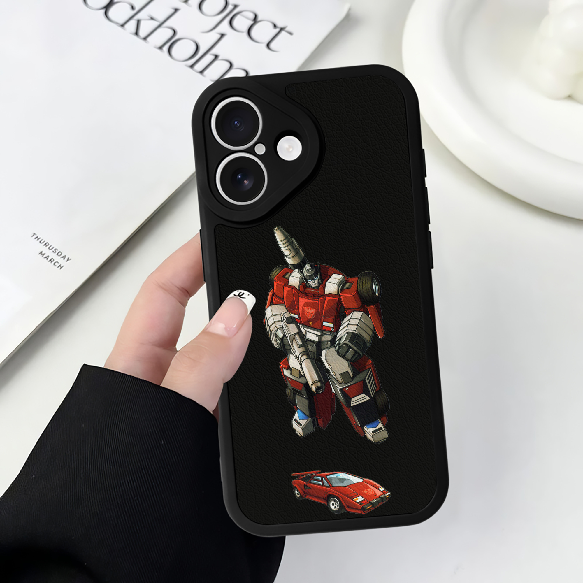 （画像用）  【iPhone 16シリーズ対応】シリコンスマホケース（レザー調） 材質：シリコン